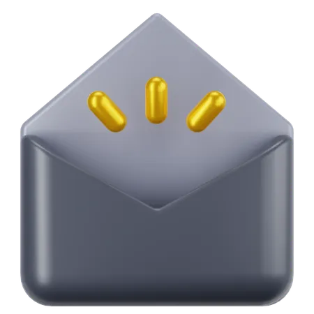 空メール  3D Icon