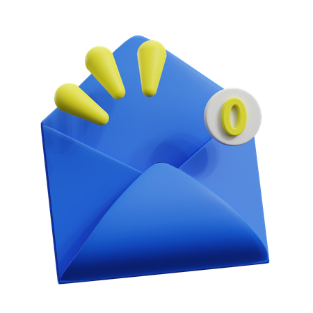 Empty Mail  3D Icon