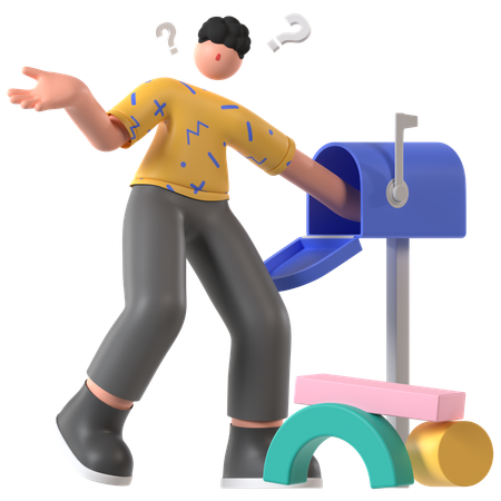 Empty Mail  3D Illustration