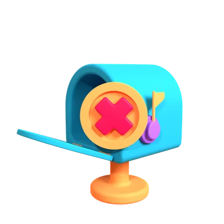 Empty Mail Box  3D Icon