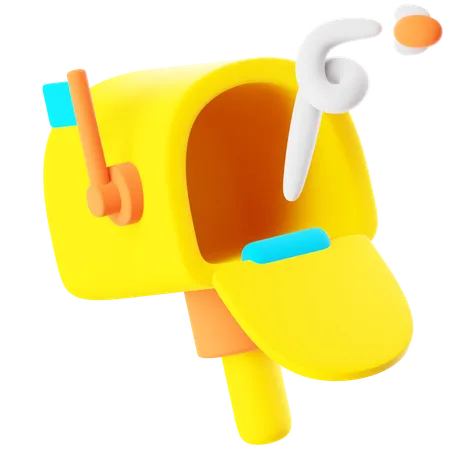 Empty Mailbox  3D Icon