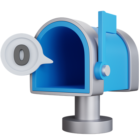 Empty mailbox  3D Icon