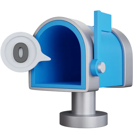 Empty mailbox 3D Icon