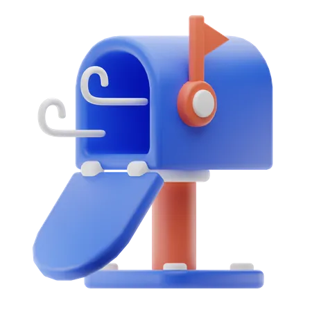 Empty Mailbox No Incoming Mail 3D Icon