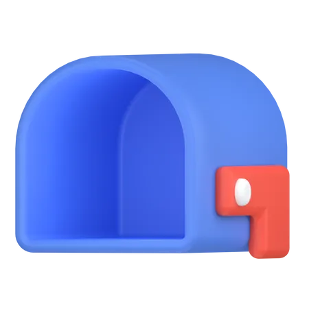 Empty Mail Box Icon 3D Icon