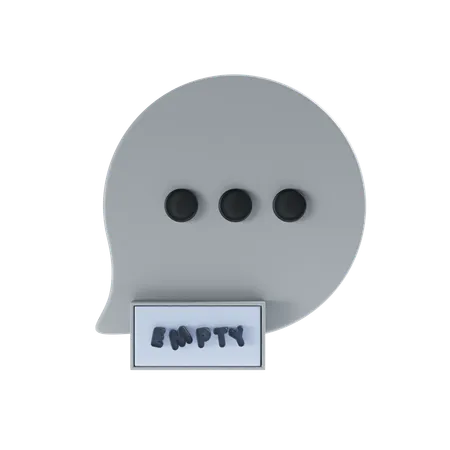 Empty Message 3 D Icon 3D Icon
