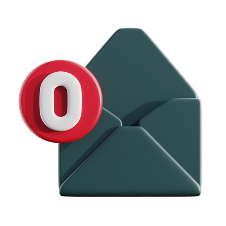 Empty Message  3D Icon