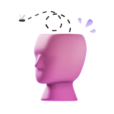 Empty mind  3D Icon