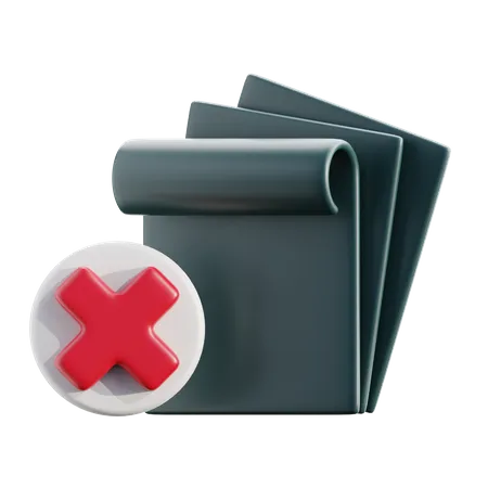 Empty Note  3D Icon