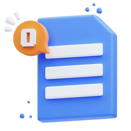 Empty Page  3D Icon