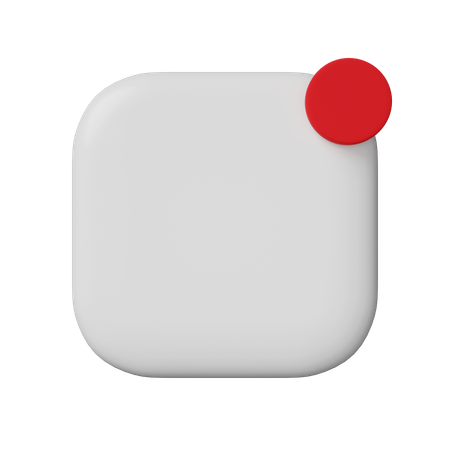 Empty Phone Application  3D Icon