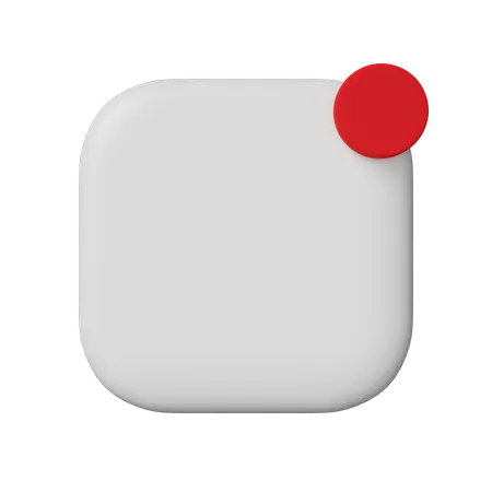 Empty Phone Application  3D Icon