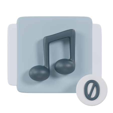 Empty Playlist  3D Icon