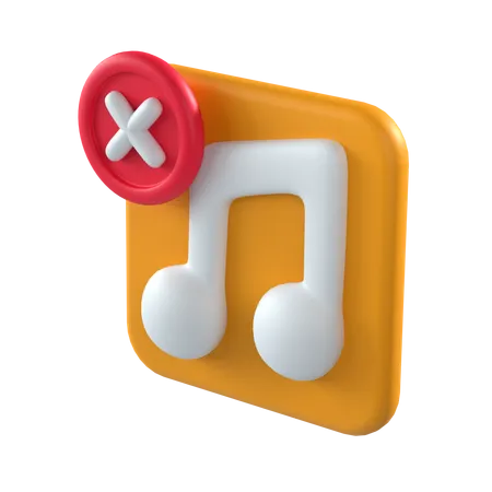 Empty Playlist  3D Icon