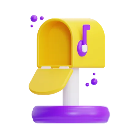 Empty Postbox  3D Icon