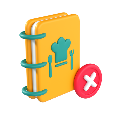 Empty Recipe Book  3D Icon