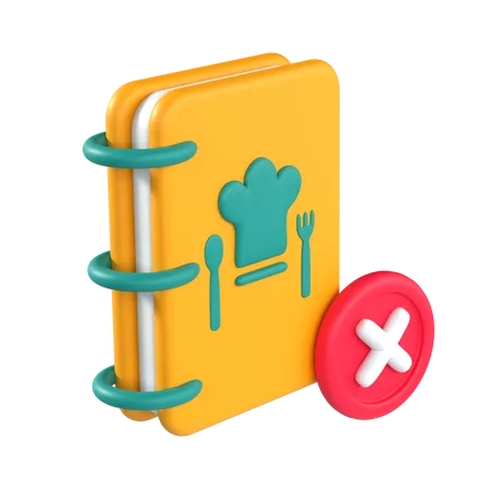 Empty Recipe Book  3D Icon