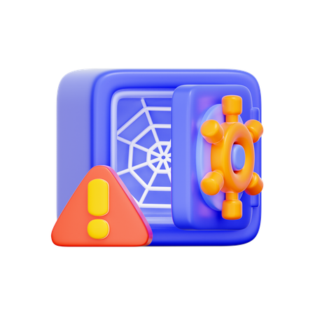Empty Safe Box  3D Icon