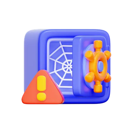 Empty Safe Box  3D Icon