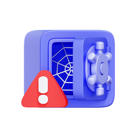 Empty Safe Box  3D Icon
