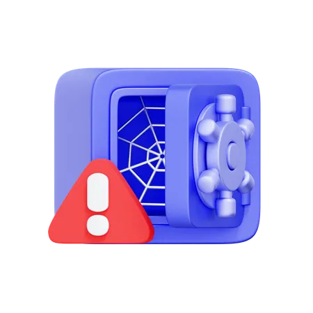 Empty Safe Box  3D Icon
