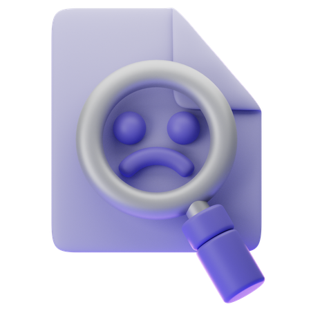 EMPTY SEARCH RESULT  3D Icon