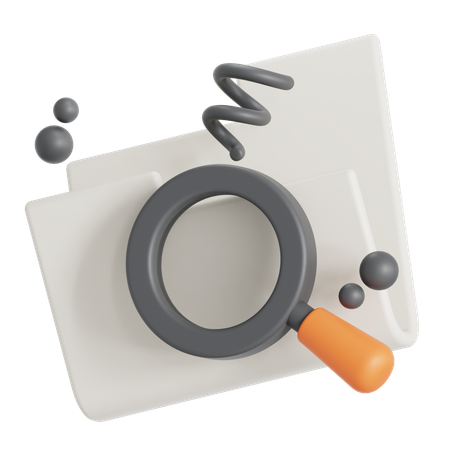 Empty search result  3D Icon
