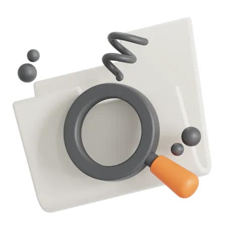 Empty search result  3D Icon