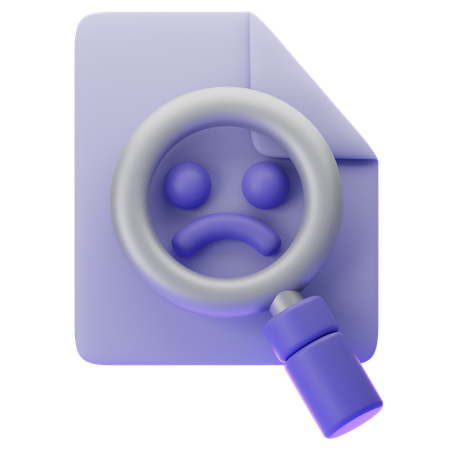 EMPTY SEARCH RESULT  3D Icon