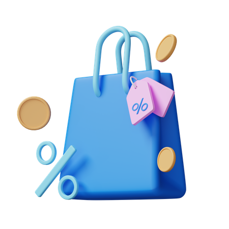 Empty Shopping Bag  3D Icon