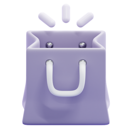 EMPTY SHOPPING BAG  3D Icon