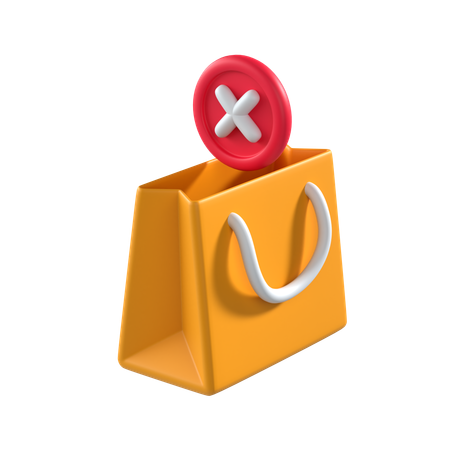 Empty Shopping Bag  3D Icon