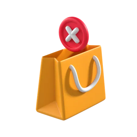 Empty Shopping Bag  3D Icon