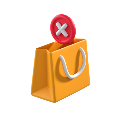 Empty Shopping Bag  3D Icon