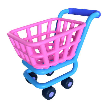 Empty Shopping Cart  3D Icon