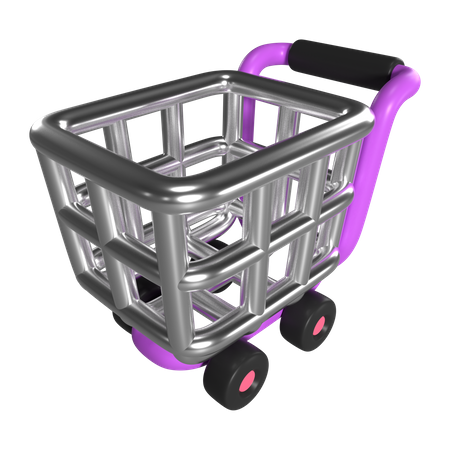 Empty Shopping Cart  3D Icon