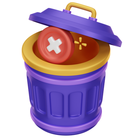 Empty Trash 3D Icon  3D Icon