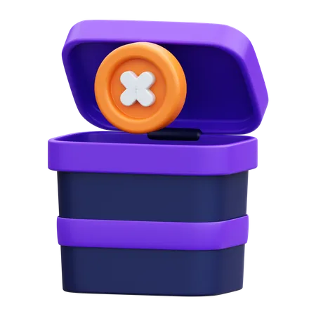 Empty trash  3D Icon