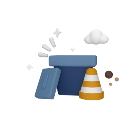 Empty Trash  3D Icon