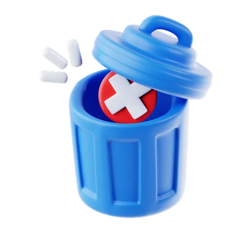 Empty trash  3D Icon