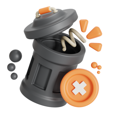 Empty trash  3D Icon