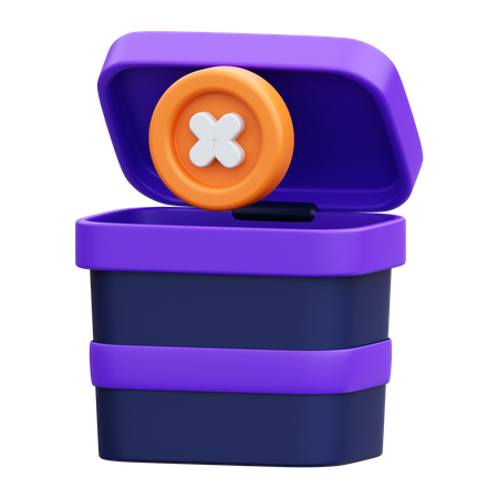 Empty trash  3D Icon