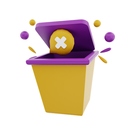 Empty Trash 3D Icon