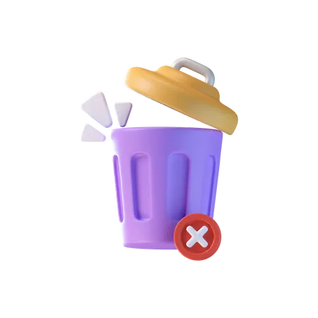 Empty Trash 3D Icon
