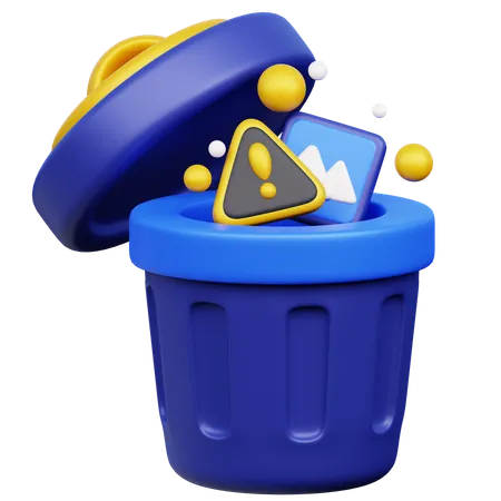 Empty Trash Bin  3D Icon