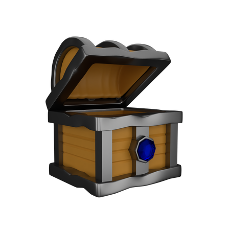 Empty Treasure Chest  3D Icon