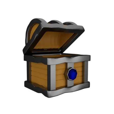 Empty Treasure Chest  3D Icon