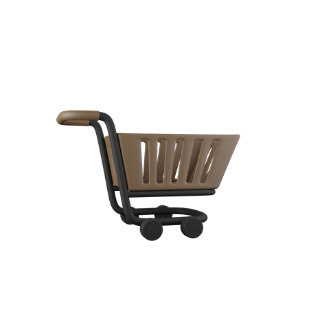 Empty Trolley  3D Icon