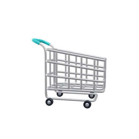 Empty Trolley Expedition Icon Illustration 3D Icon