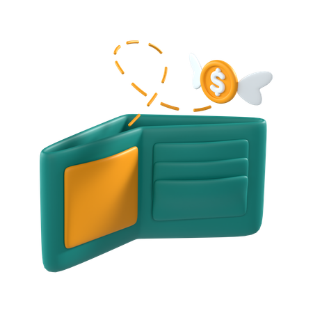 Empty Wallet  3D Icon